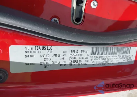 2017 Dodge Journey Crossroad Plus from USA, damaged, VIN 3C4PDCGG8HT566526